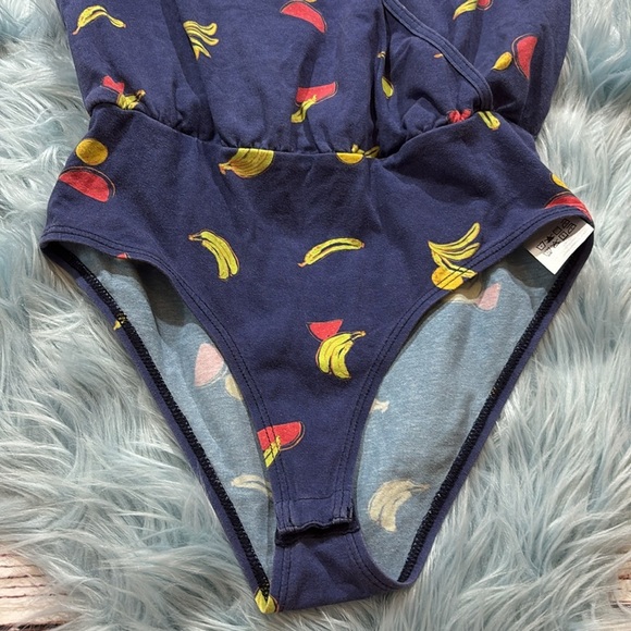 Modcloth Fruit Graphic Halter Bodysuit sz XS - Picture 5 of 9